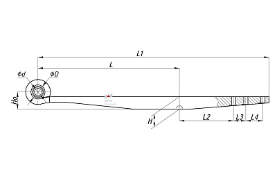 Полурессора для BPW, аналог 05.082.13.18.0