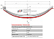 Лист №4 Рессора передняя для прицепа 2ПТС-6М 4 листа
