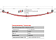 Лист №2 Рессора передняя для ГАЗ 3221, 3302 2 листа