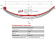 Лист №1 Рессора передняя для прицепа 2ПТС-6М 4 листа