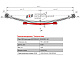 Лист №4 Рессора задняя для УАЗ 3962 4 листа
