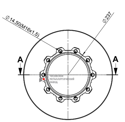 Тормозной диск Scania 1402272