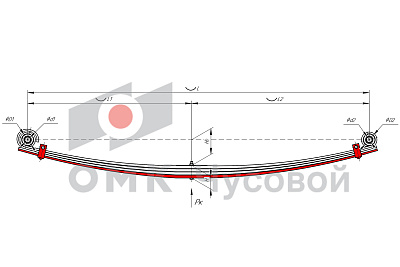 Лист №4 Рессора задняя для УАЗ 2360 4 листа