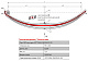 Лист №2 Рессора передняя для прицепа 2ПТС-6М 4 листа