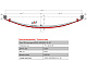 Лист №2 Рессора задняя для ГАЗ 3302 3 листа