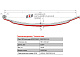 Лист №3 Рессора передняя для грузовиков производства ПАО КамАЗ 65115, 65116, 65117 3 листа