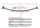Лист №2 Рессора задняя для УАЗ 3962 4 листа