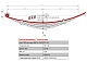 Лист №1 Рессора передняя для прицепа 2ПТС-4 887Б 9 листов