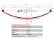 Лист №1 Рессора задняя для ВИС 2347, 2349 3 листа