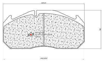 Колодки дискового тормоза WVA 29030