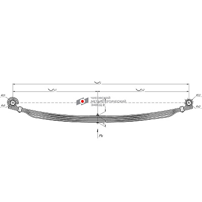 Рессора задняя для УАЗ 3162 4 листа