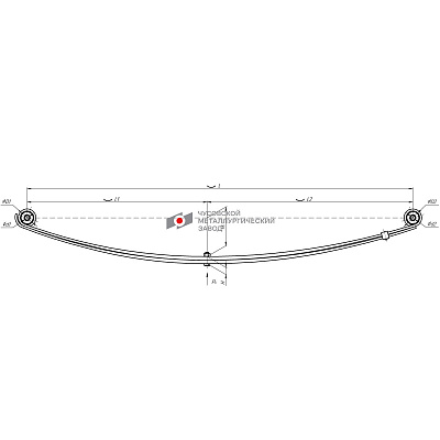 Рессора передняя для ГАЗ 2705, 3221, 3302 2 листа