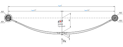 Рессора задняя для Ford Transit 1 лист