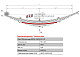 Лист №6 Рессора передняя для прицепа 2ПТС-4 887Б 9 листов