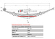 Лист №7 Рессора передняя для прицепа 2ПТС-4 887Б 9 листов