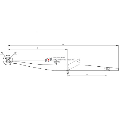 Полурессора для Schmitz, аналог 014852