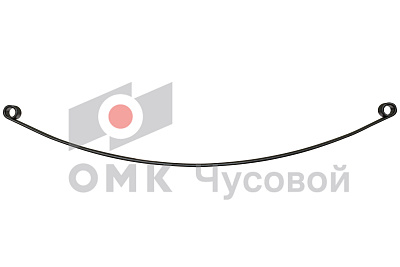 Лист №1 Рессора задняя для ВИС 2347, 2349 3 листа