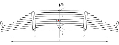 Рессора задняя для прицепа ЧМЗАП 9 листов