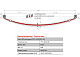 Лист №2 Рессора задняя для ГАЗ 2705, 3221, 3302 3 листа