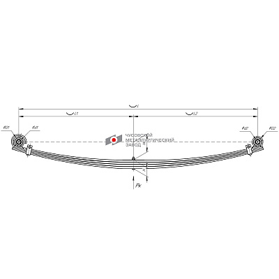 Рессора задняя для УАЗ 2360 4 листа