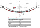 Лист №2 Рессора задняя для прицепа 456506 6 листов
