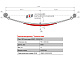 Лист №3 Рессора задняя для УАЗ 2206, 3303, 3909 3 листа