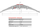 Лист №14 Рессора передняя для грузовиков производства ПАО КамАЗ 65115, 43118, 43114 14 листов