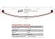 Лист №1 Рессора задняя для ГАЗ 2705, 3221, 3302 3 листа