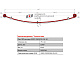Лист №1 Рессора передняя для ГАЗ 3221, 3302 2 листа