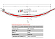 Лист №2 Рессора задняя для прицепа 9002 2 листа